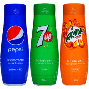 3x Syrop Koncentrat Sodastream Pepsi 7up Mirinda