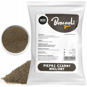 Pieprz Czarny Mielony Naturalny Bez Dodatków 100g