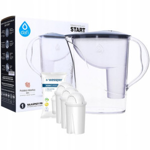 Dzbanek Dafi Start 2,4l + 3 Filtr Wessper
