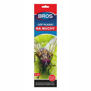 Bros Lep Płaski 5-pak Na Muchy Muszki Komary