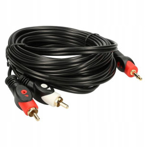 Kabel Mini Jack Do 2x Rca Chinch 5m Dł Stereo
