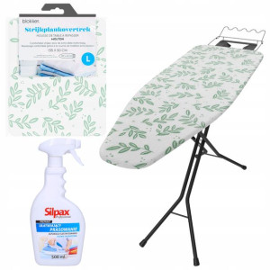 Pokrowiec na deskę Leifheit 122x43 + spray Silpax