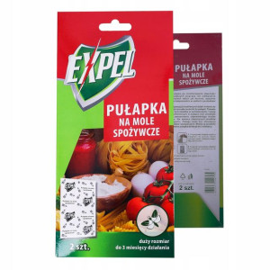 EXPEL PUŁAPKA NA MOLE SPOŻYWCZE lep z feromonem 2