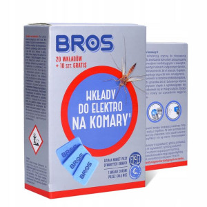 Bros Wkłady Do Elektrofumigatorów Komar 20 Sztuk