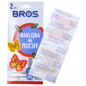 Bros Naklejka Trutka Na Muchy Okno 2szt Motyl