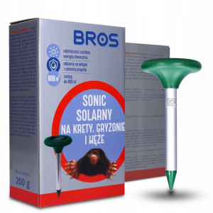 BROS Sonic SOLARNY odstraszacz na krety i gryzonie
