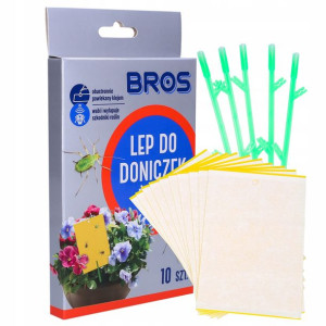 Żółty Lep Do Doniczek Ziemiórki 10szt Bros