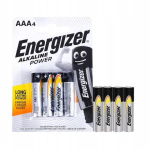 4x Bateria ENERGIZER Alkaline Power LR03 AAA 1,5V