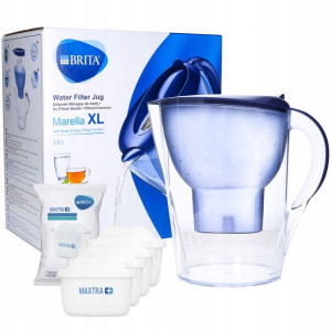 Dzbanek Brita Marella Xl Niebieska + 4 Filtry