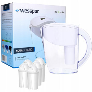 Dzbanek Filtrujący Wodę Wessper 3,5l + 5 Filtr