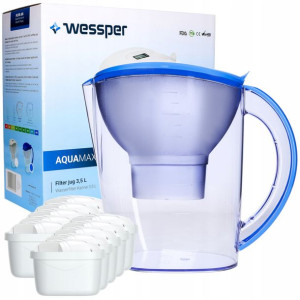 Dzbanek Wessper 3,5l Aquamax + 10x Filtr Wkład