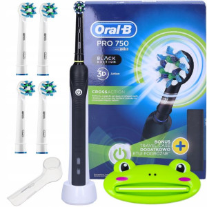 Elektryczna Oral-b Pro 750 Zestaw Etui 5 Końcówek