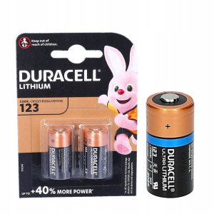 2x Bateria litowa CR123 Duracell Industrial