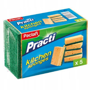 Zmywak Do Naczyń Szorstki Gąbka Practi Paclan 5szt