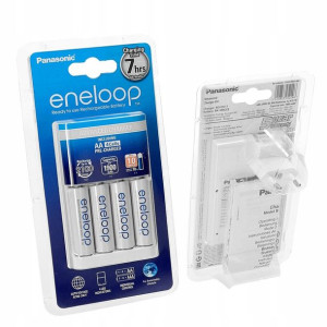 Sanyo Eneloop Ładowarka Bq-cc17 + 4 Aku R6/aa Utgb