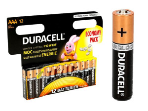 Mocne Baterie Alkaliczne Duracell Lr3 R3 Aaa X12