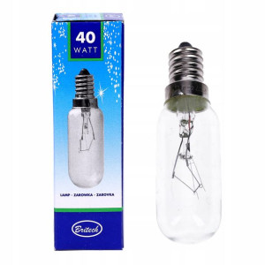 Żarówka tablicowa T25 E14 40W do lodówki, okapu