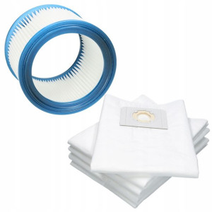 5x Worki + Filtr Do Makita Vc 2512,vc 2511,vc2010
