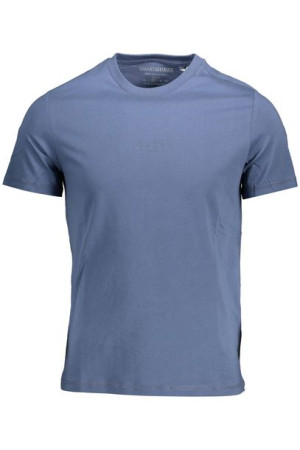 "t-shirt Męski Z Krótkim Rękawem Guess Jeans Niebieski"