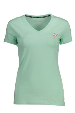 "guess Jeans T-shirt Z Krótkim Rękawem Damski Zielony"