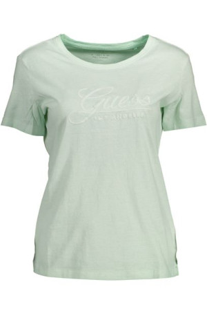 "guess Jeans T-shirt Z Krótkim Rękawem Damski Zielony"