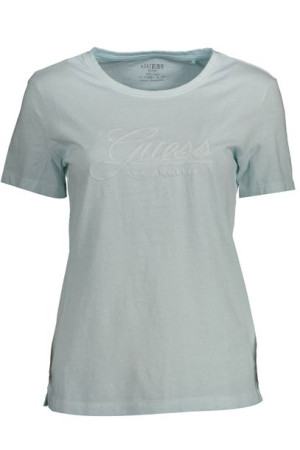 "guess Jeans T-shirt Z Krótkim Rękawem Damski Jasny Niebieski"