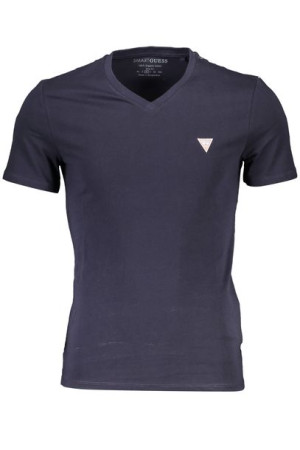 "t-shirt Męski Z Krótkim Rękawem Guess Jeans Niebieski"