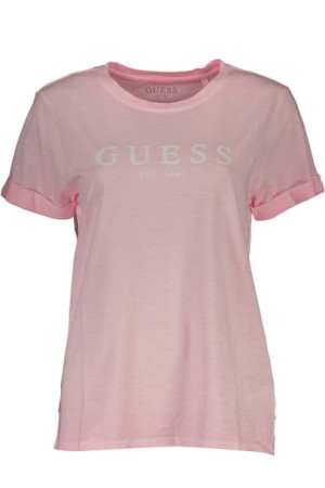 T-shirt Z Krótkim Rękawem Guess Jeans Różowy