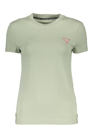 Guess Jeans T-shirt Z Krótkim Rękawem Damski Zielony