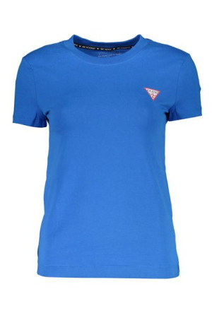 Guess Jeans T-shirt Z Krótkim Rękawem Damski Niebieski