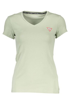 Guess Jeans T-shirt Z Krótkim Rękawem Damski Zielony