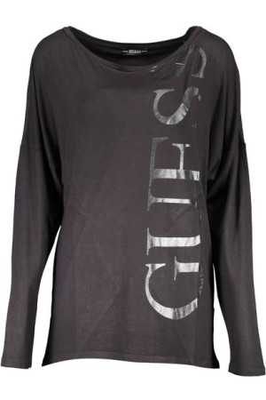 Guess Jeans T-shirt Z Długim Rękawem Czarny