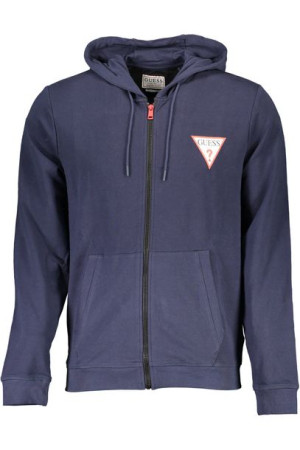 Bluza Guess Jeans Z Zamkiem Męska Niebieska