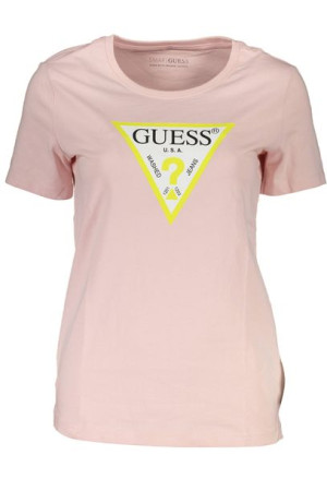 T-shirt Z Krótkim Rękawem Guess Jeans Różowy