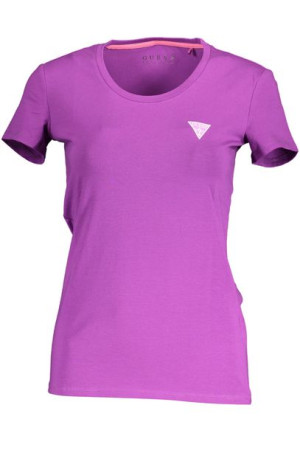Guess Jeans T-shirt Z Krótkim Rękawem Damski Fioletowy