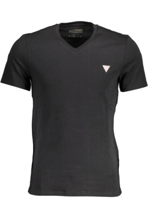 T-shirt Męski Z Krótkim Rękawem Guess Jeans Czarny