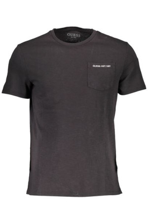 T-shirt Męski Z Krótkim Rękawem Guess Jeans Czarny