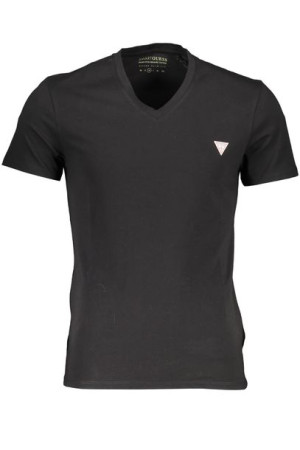 T-shirt Męski Z Krótkim Rękawem Guess Jeans Czarny