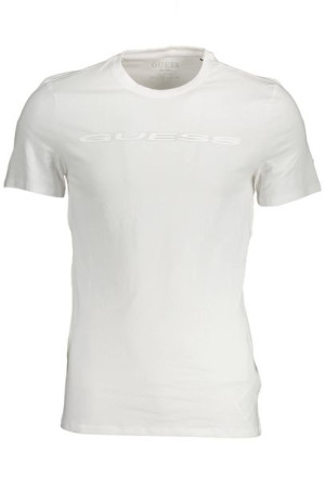 Guess Jeans Męski T-shirt Z Krótkim Rękawem Biały