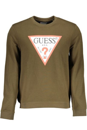 Bluza Guess Jeans Bez Zamka Męska Zielona
