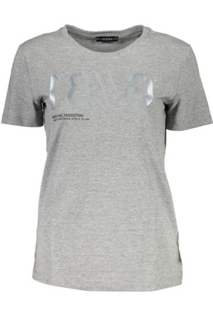 Guess Jeans T-shirt Z Krótkim Rękawem Damski Szary