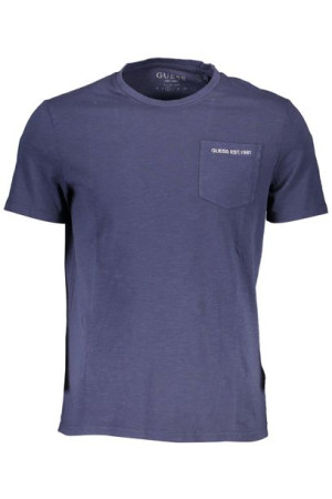 T-shirt Męski Z Krótkim Rękawem Guess Jeans Niebieski