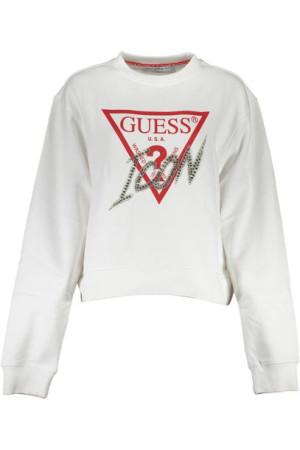 Bluza Guess Jeans Bez Zamka Damska Biała