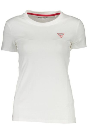 Guess Jeans T-shirt Z Krótkim Rękawem Damski Biały