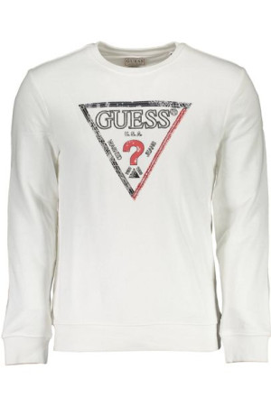 Bluza Guess Jeans Bez Zamka Męska Biała