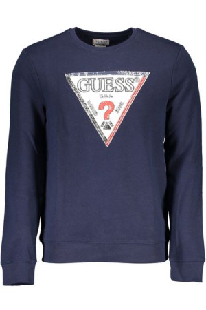 Bluza Guess Jeans Bez Zamka Męska Niebieska