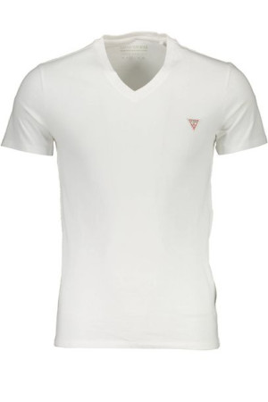 Guess Jeans Męski T-shirt Z Krótkim Rękawem Biały