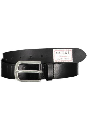 Skórzany Pasek Męski Guess Jeans Czarny
