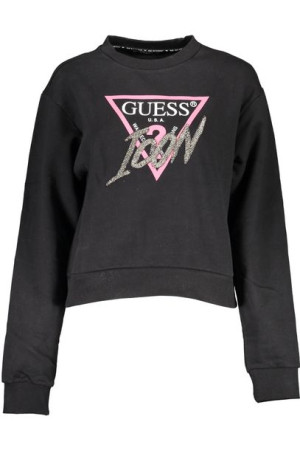 Bluza Guess Jeans Bez Zamka Damska Czarna