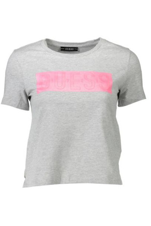 Guess Jeans T-shirt Z Krótkim Rękawem Damski Szary